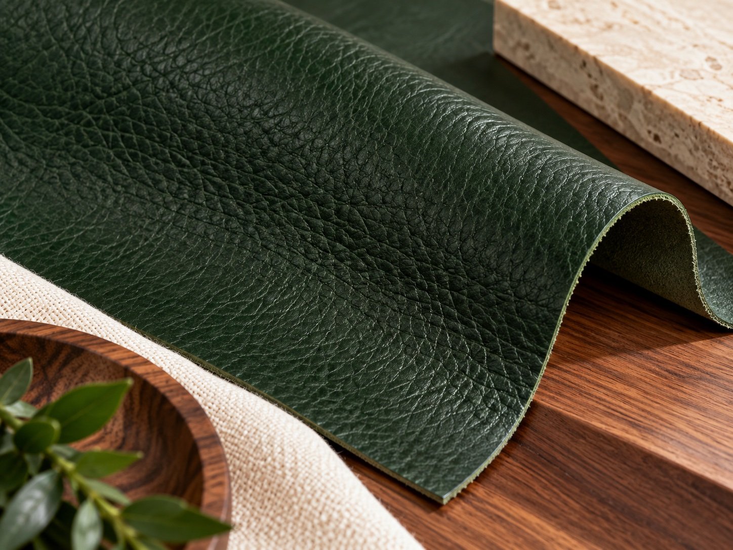 Green leather (illustrative category example)