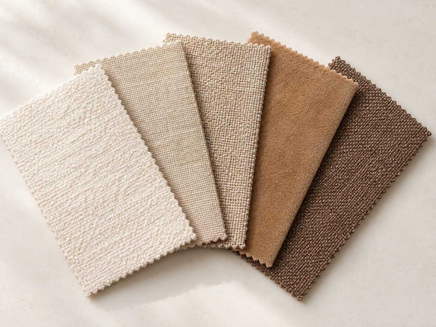 Warm neutral swatches (illustrative category example)
