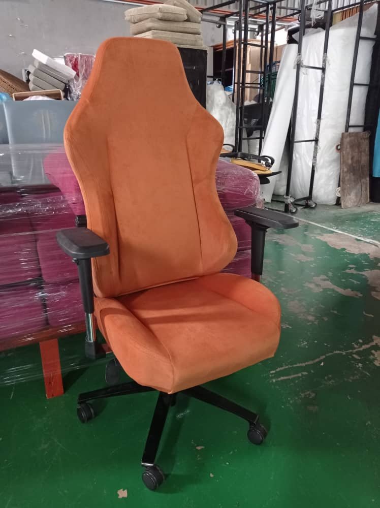 Completed gaming chair upholstery project 7