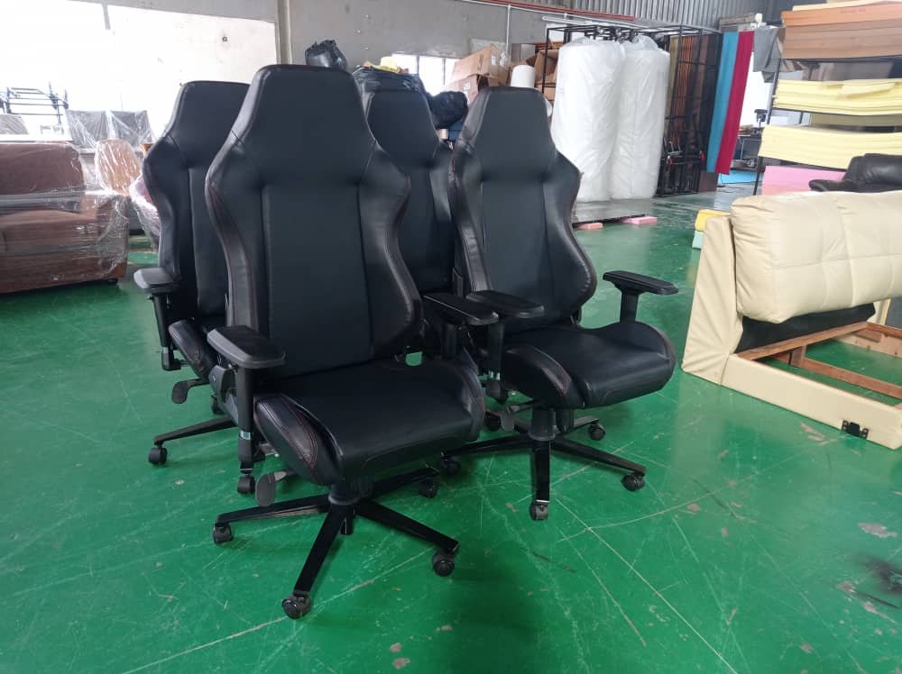 Completed gaming chair upholstery project 9