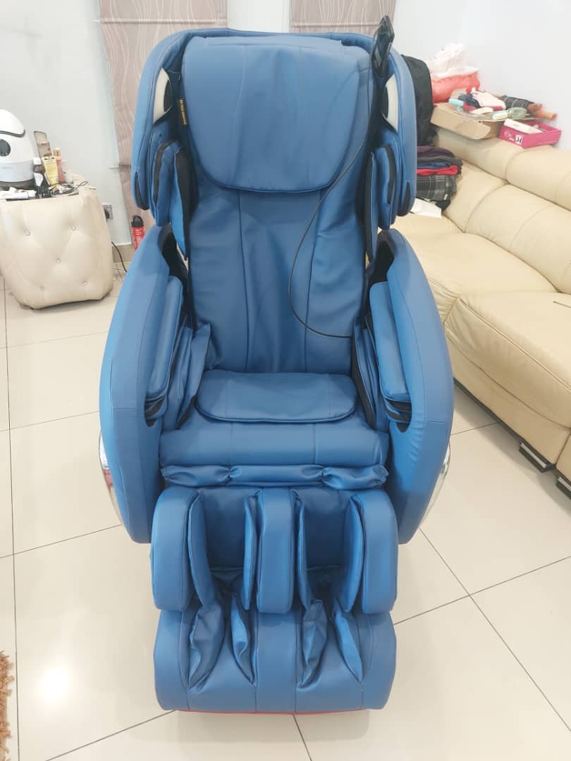 Completed massage chair upholstery project 2