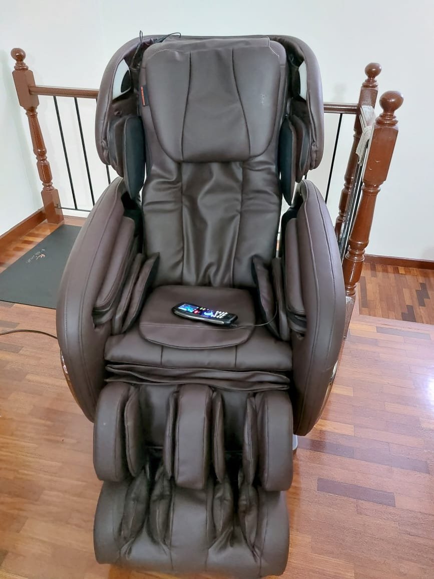 Completed massage chair upholstery project 3