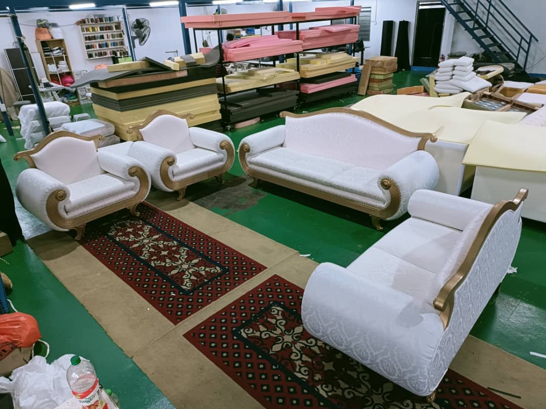 Completed sectional sofa upholstery project 2