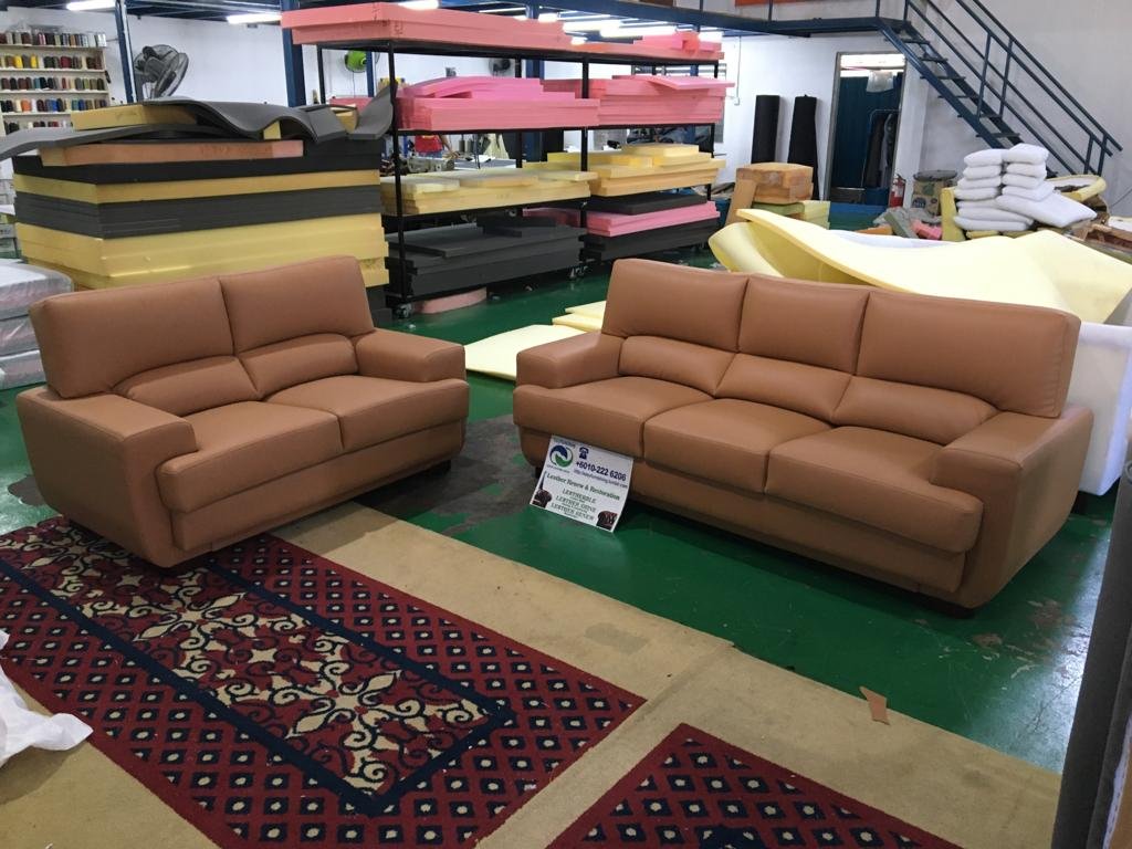 Completed sectional sofa upholstery project 3