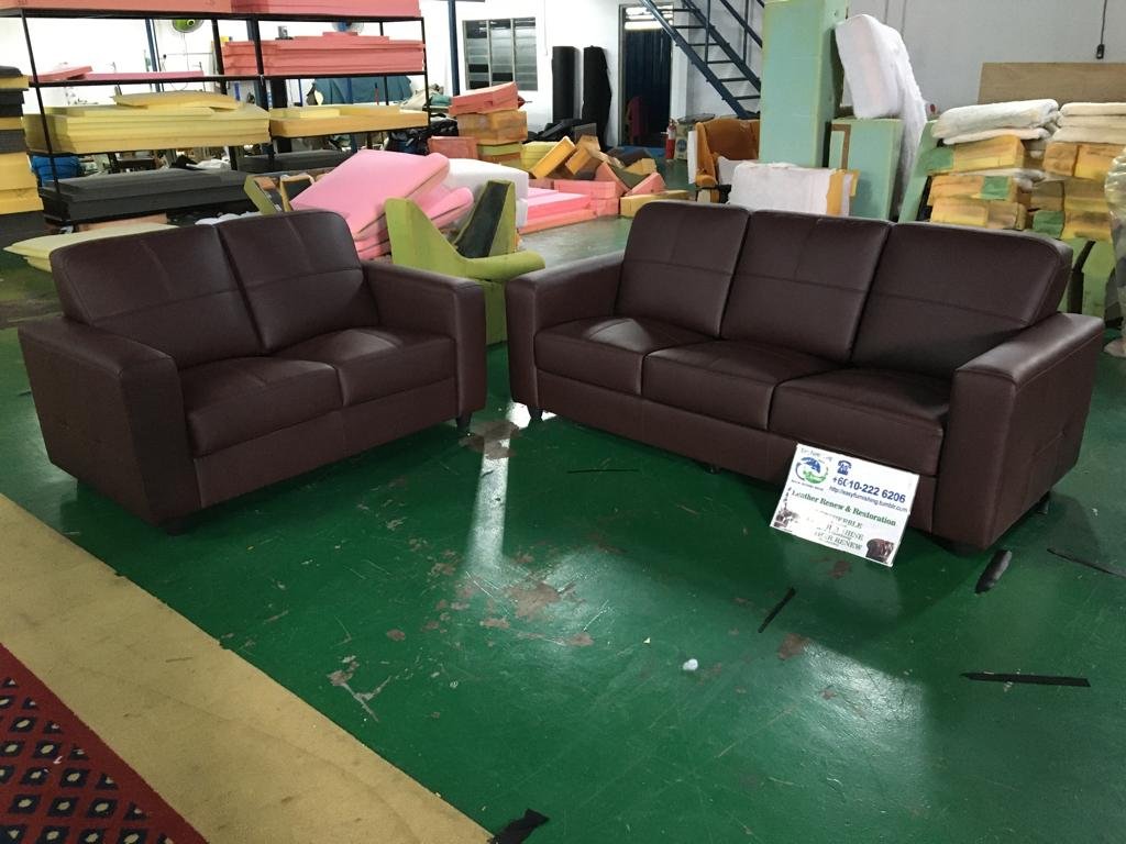 Completed sectional sofa upholstery project 5