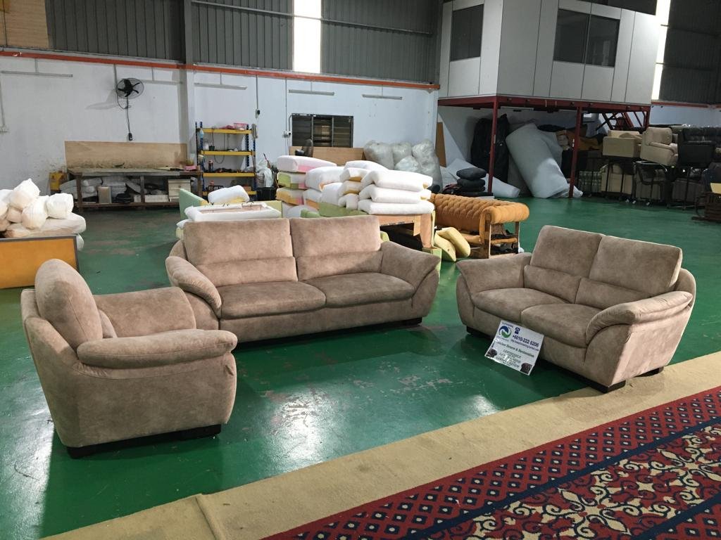 Completed sectional sofa upholstery project 9