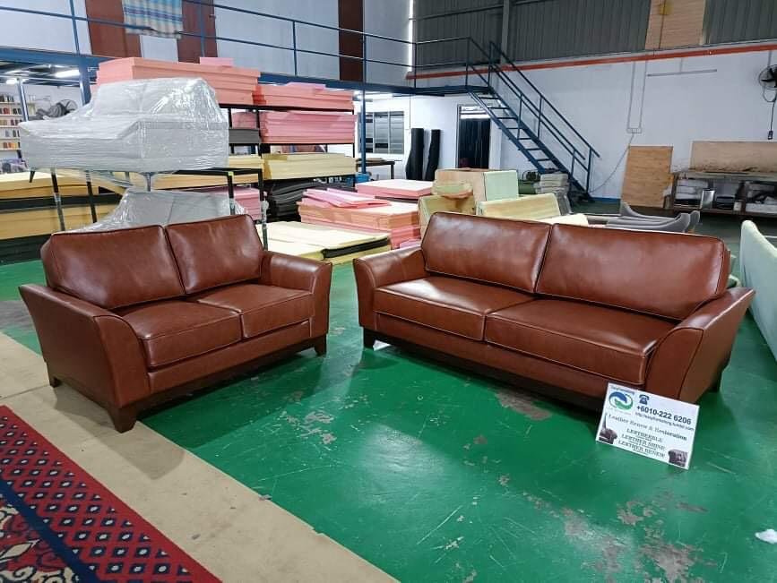 Completed sectional sofa upholstery project 10