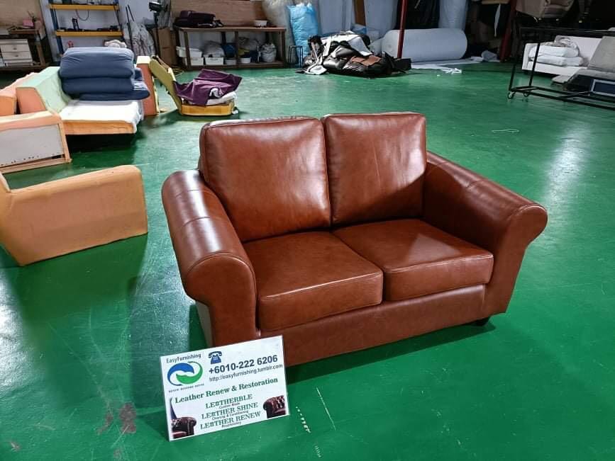Completed sectional sofa upholstery project 11