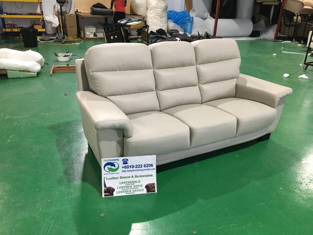 Completed sectional sofa upholstery project 12