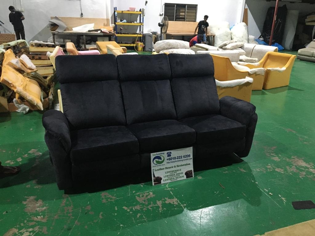 Completed sectional sofa upholstery project 14