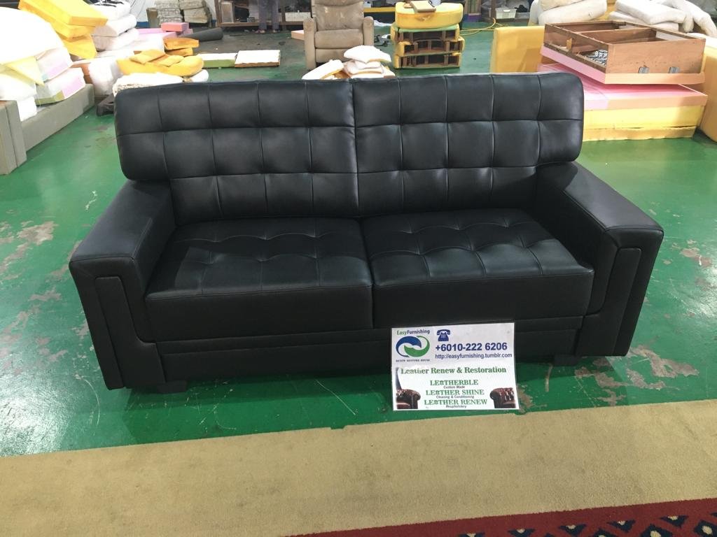 Completed sectional sofa upholstery project 16