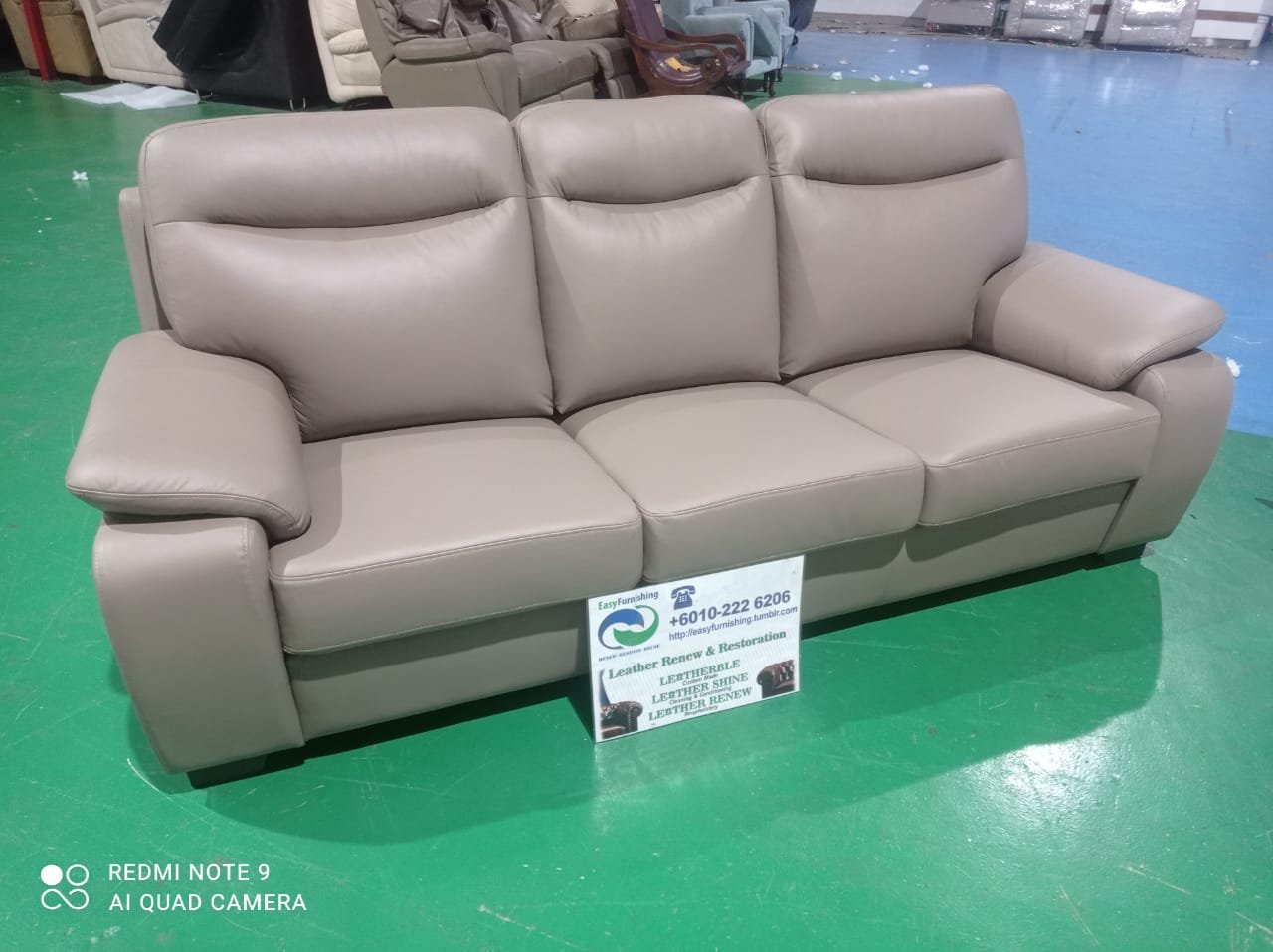 Completed sectional sofa upholstery project 17