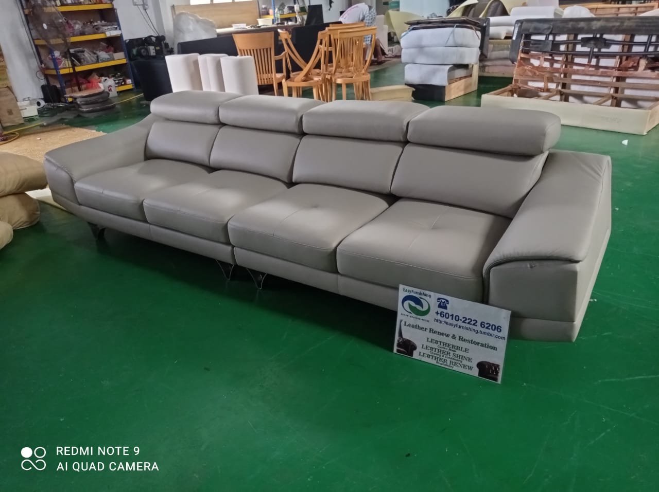 Completed sectional sofa upholstery project 18