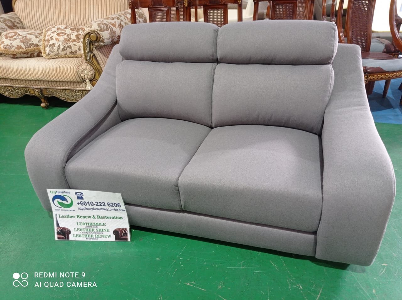 Completed sectional sofa upholstery project 22