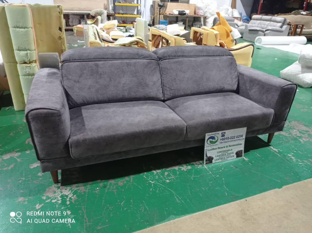 Completed sectional sofa upholstery project 23