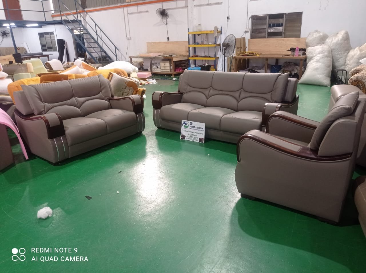 Completed sectional sofa upholstery project 24