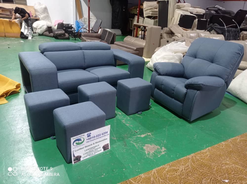 Completed sectional sofa upholstery project 26