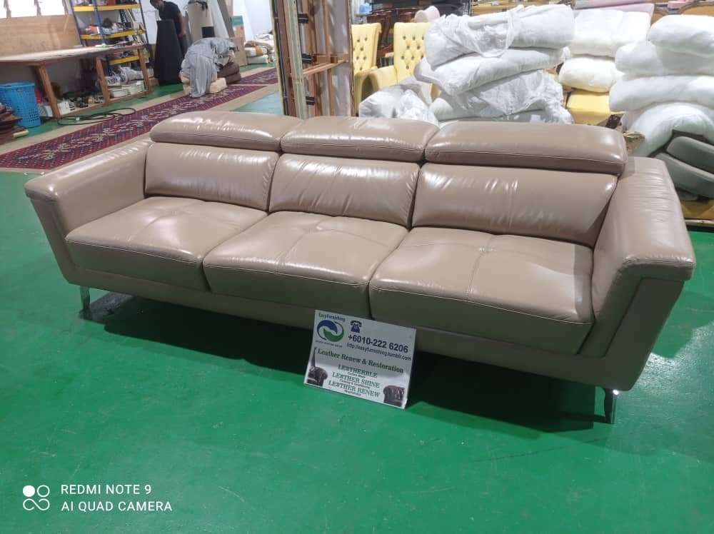 Completed sectional sofa upholstery project 28