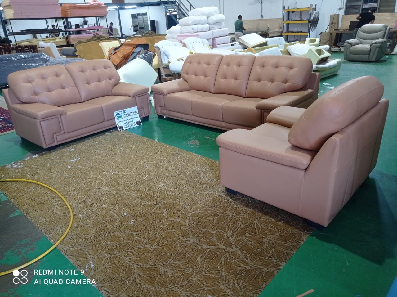 Completed sectional sofa upholstery project 29