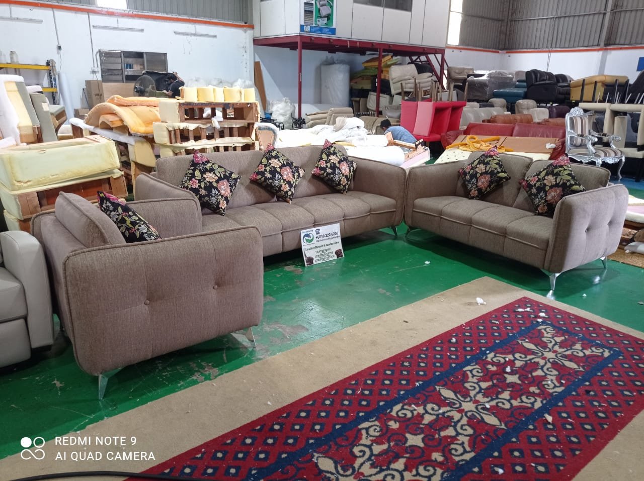 Completed sectional sofa upholstery project 30