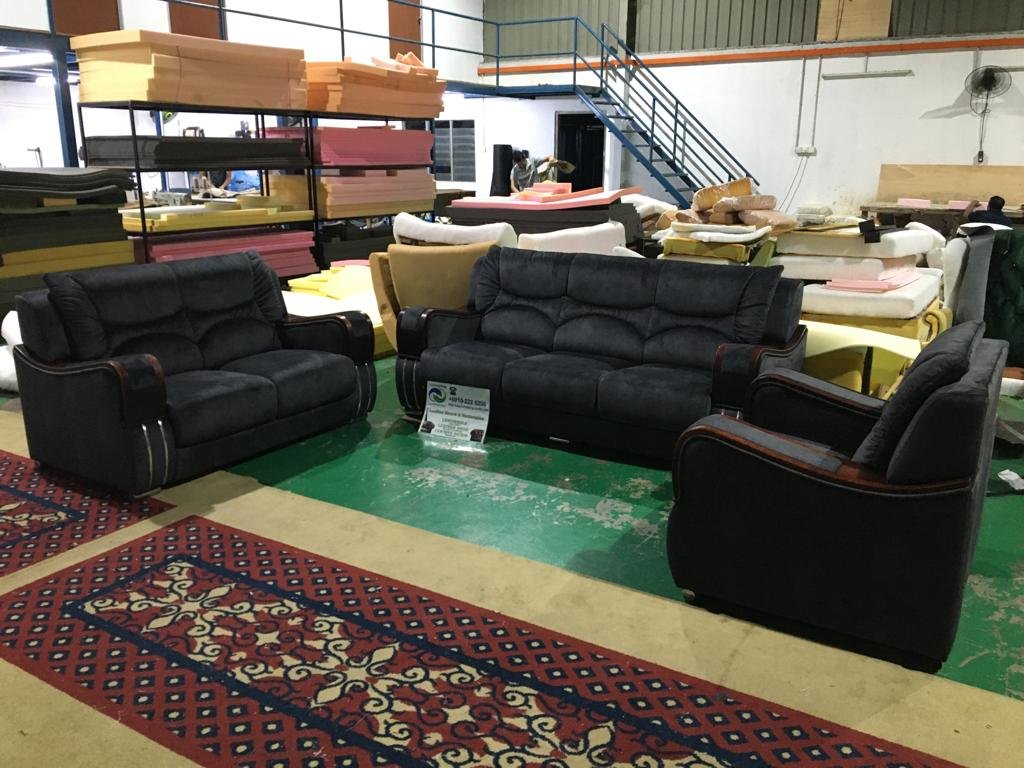 Completed sectional sofa upholstery project 31