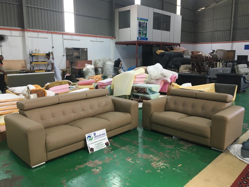 Completed sectional sofa upholstery project 35