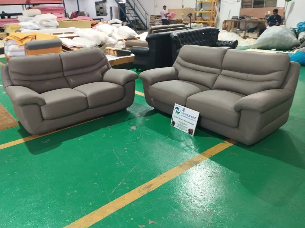 Completed sectional sofa upholstery project 39