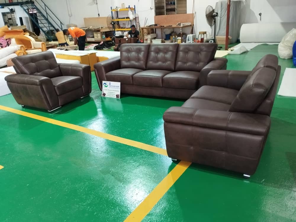 Completed sectional sofa upholstery project 40