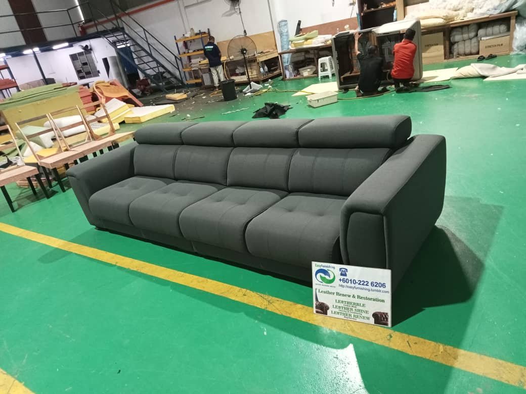 Completed sectional sofa upholstery project 41
