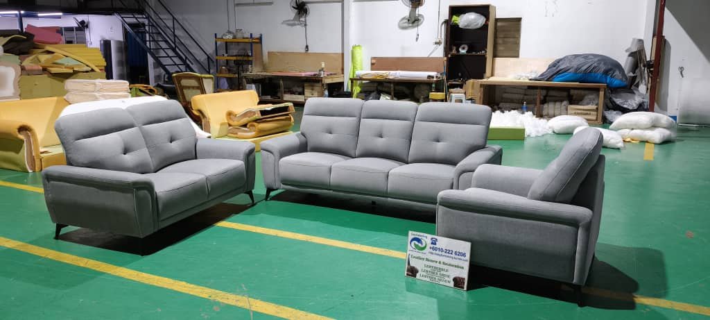 Completed sectional sofa upholstery project 43