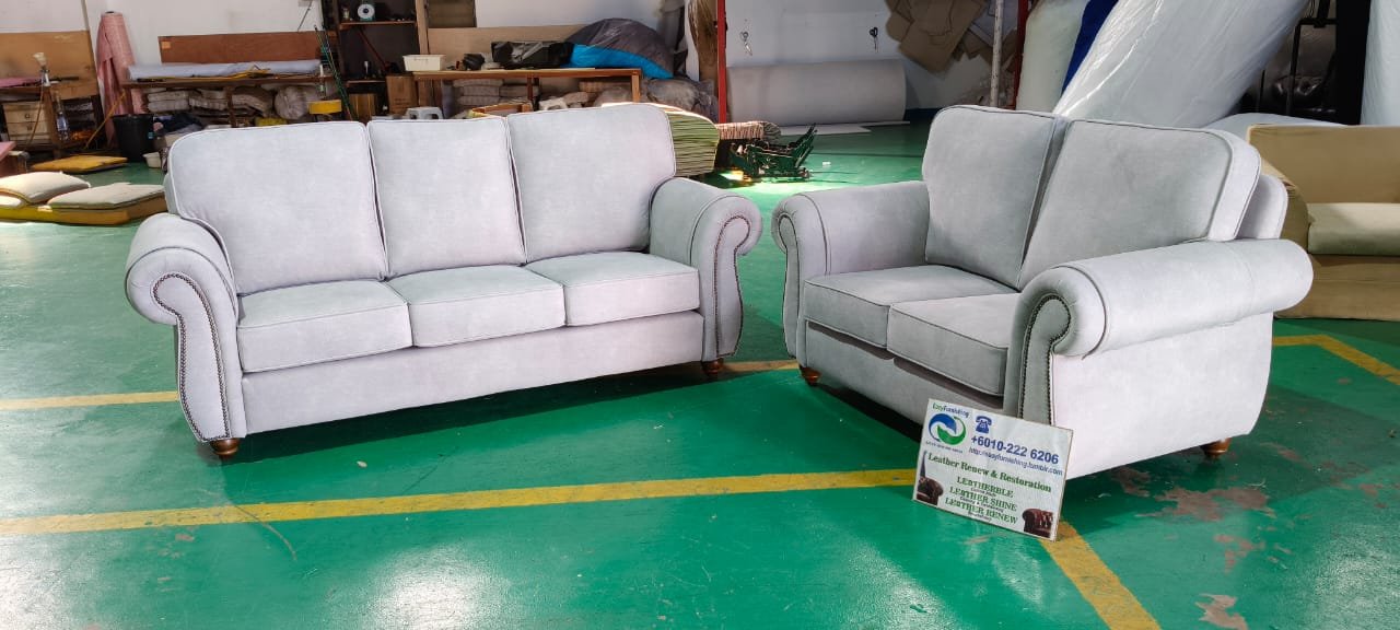 Completed sectional sofa upholstery project 44