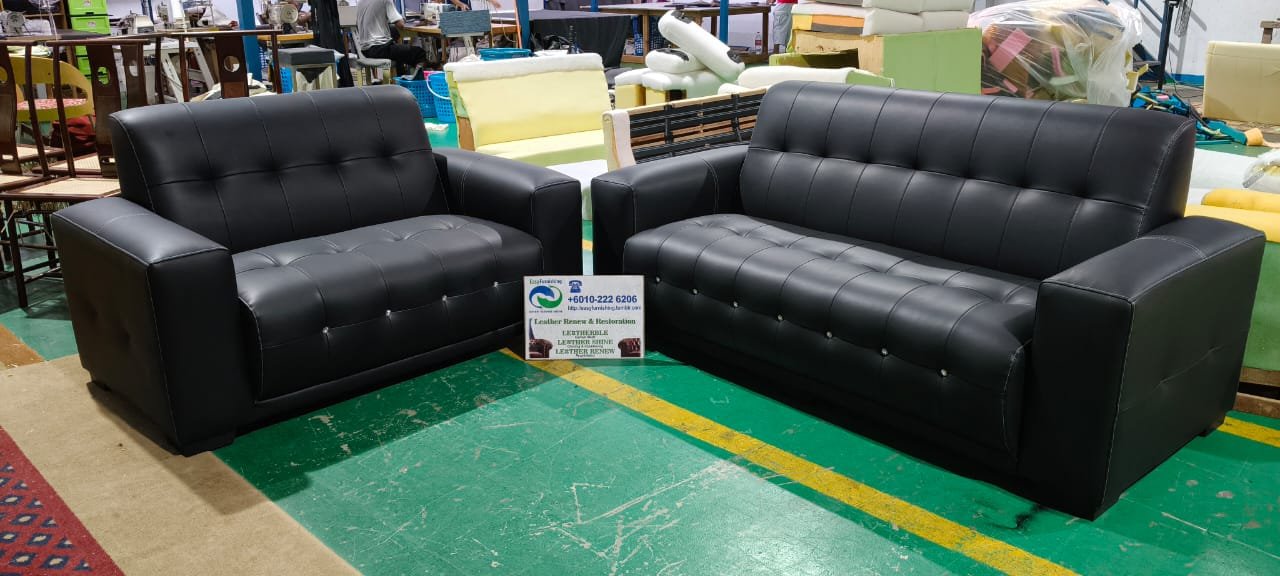 Completed sectional sofa upholstery project 48