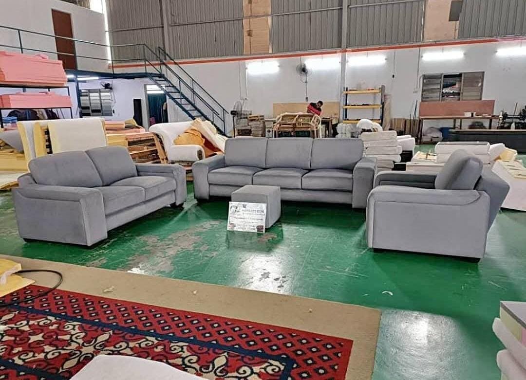 Completed sectional sofa upholstery project 50
