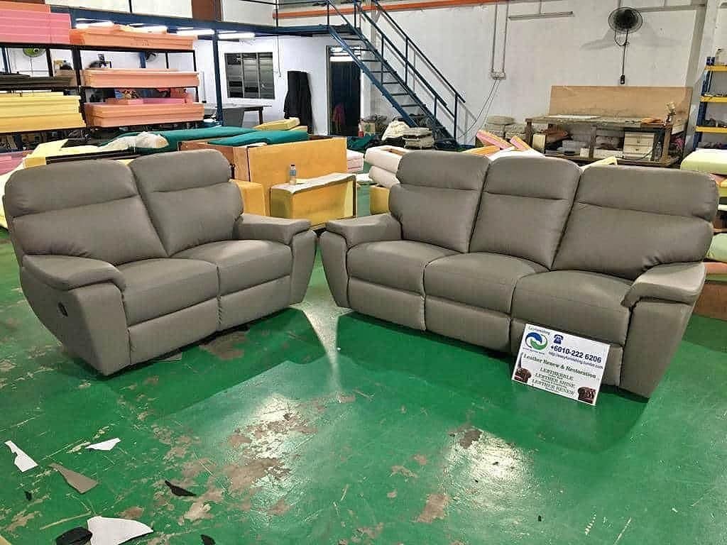 Completed sectional sofa upholstery project 51