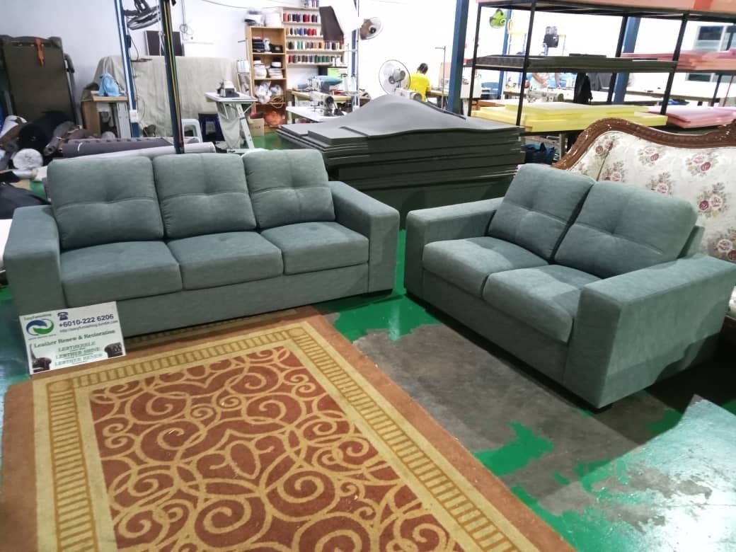 Completed sofa upholstery project 1