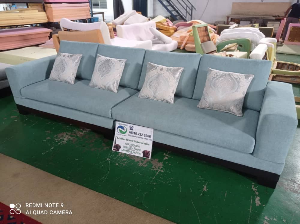 Completed sofa upholstery project 2