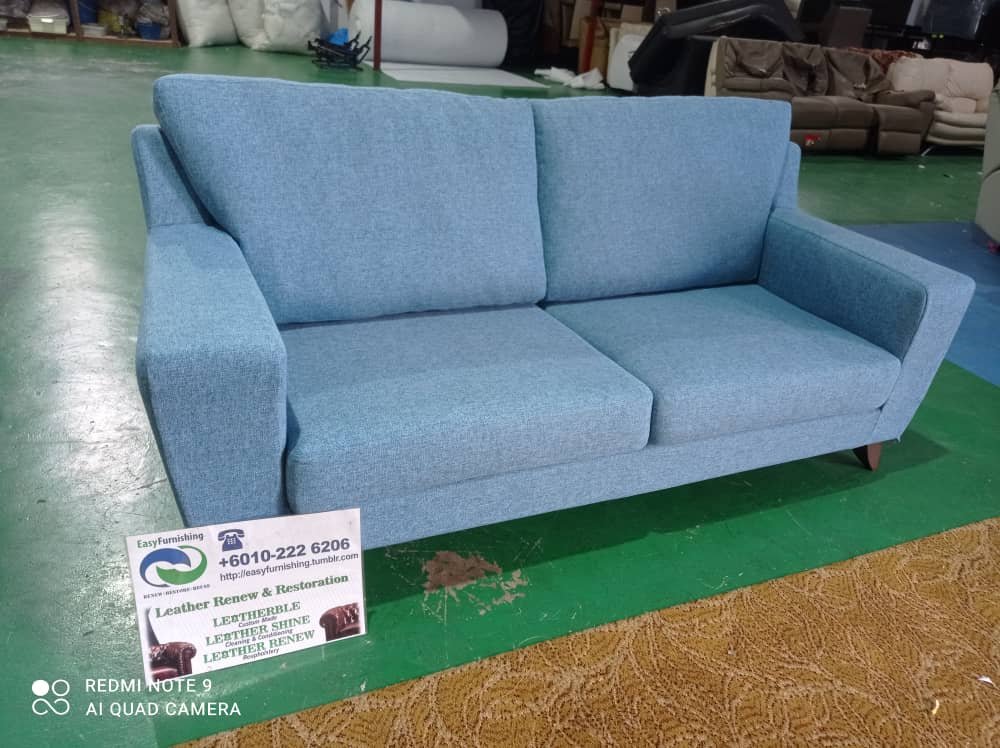 Completed sofa upholstery project 3