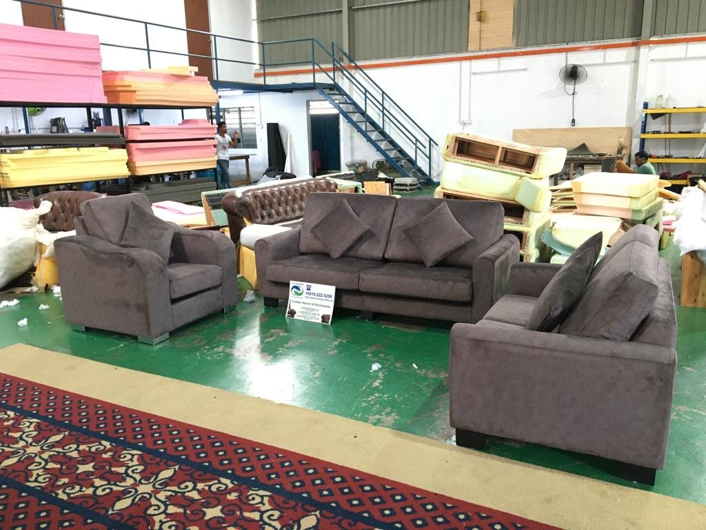Completed sofa upholstery project 6