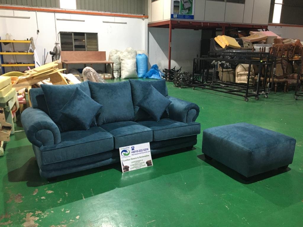Completed sofa upholstery project 7