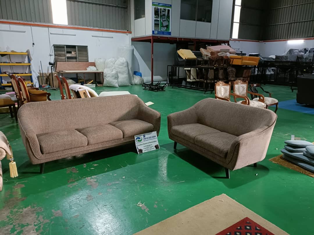 Completed sofa upholstery project 9