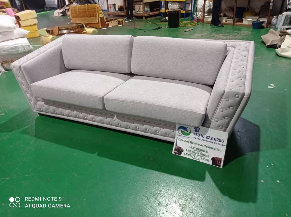 Completed sofa upholstery project 13