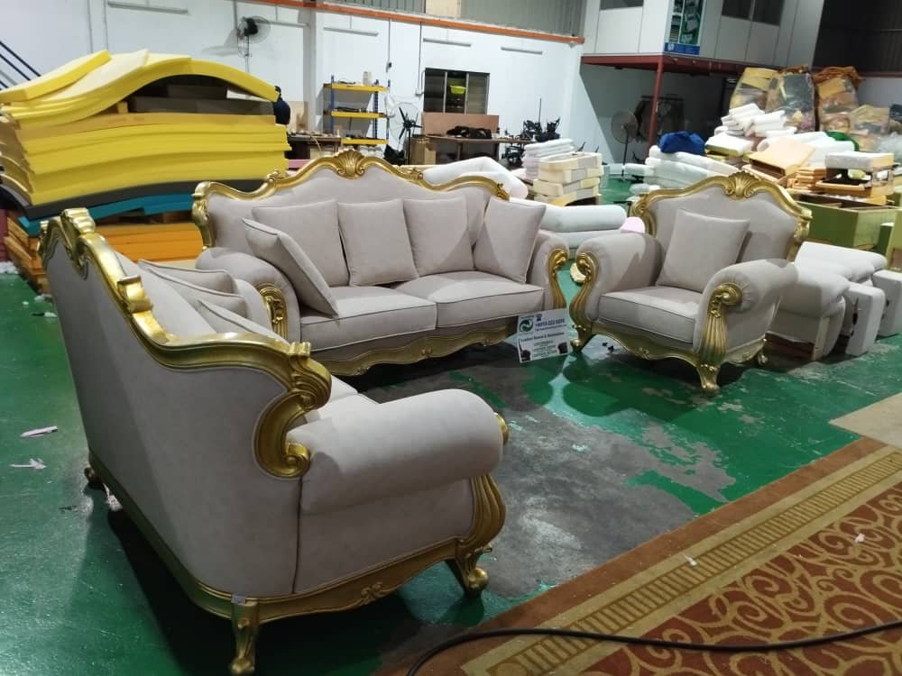 Completed sofa upholstery project 15