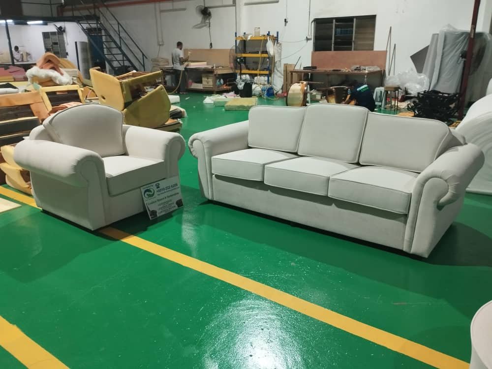 Completed sofa upholstery project 17
