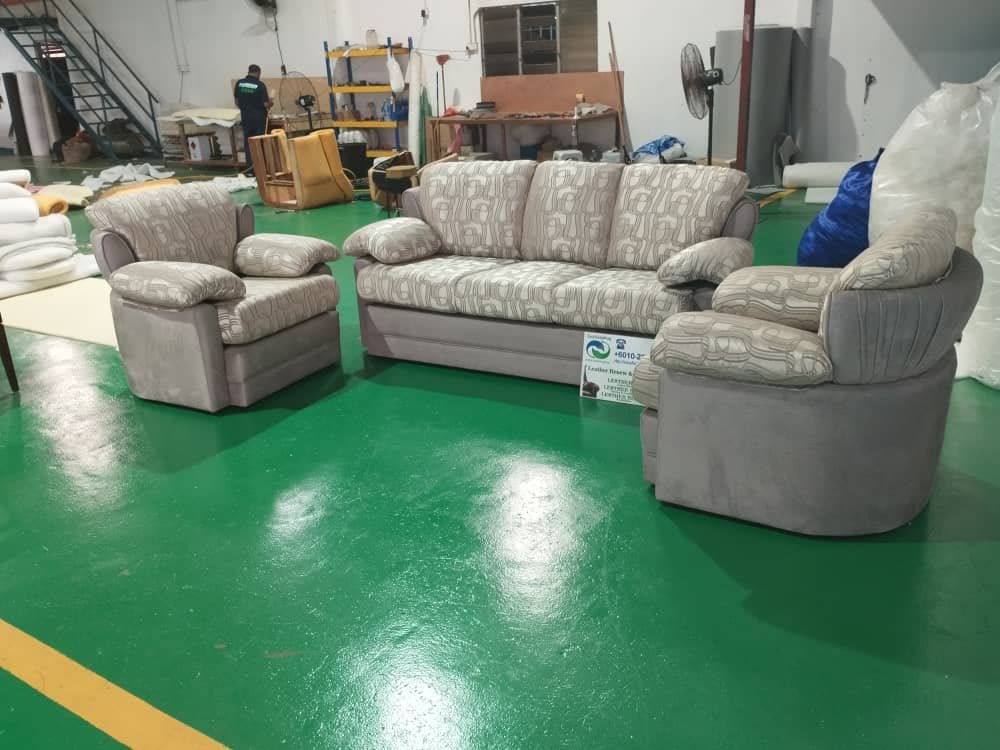 Completed sofa upholstery project 18
