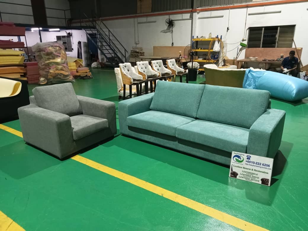 Completed sofa upholstery project 22