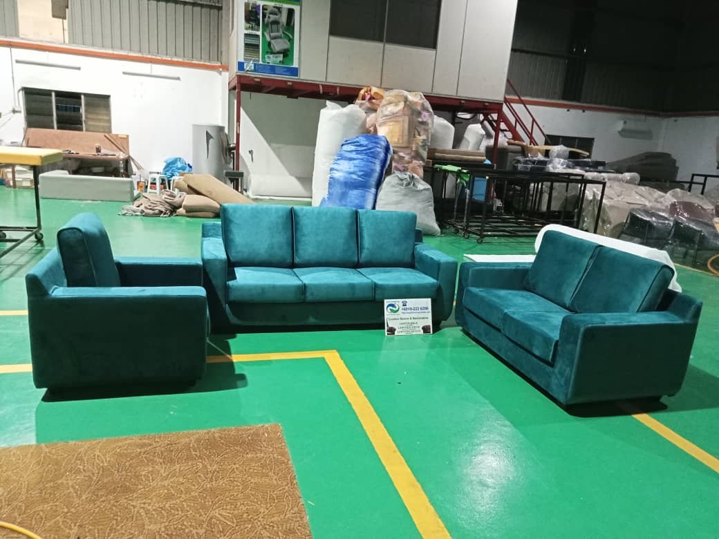 Completed sofa upholstery project 24
