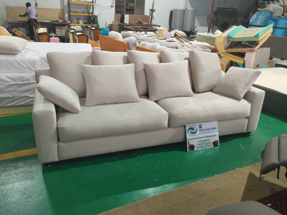 Completed sofa upholstery project 28
