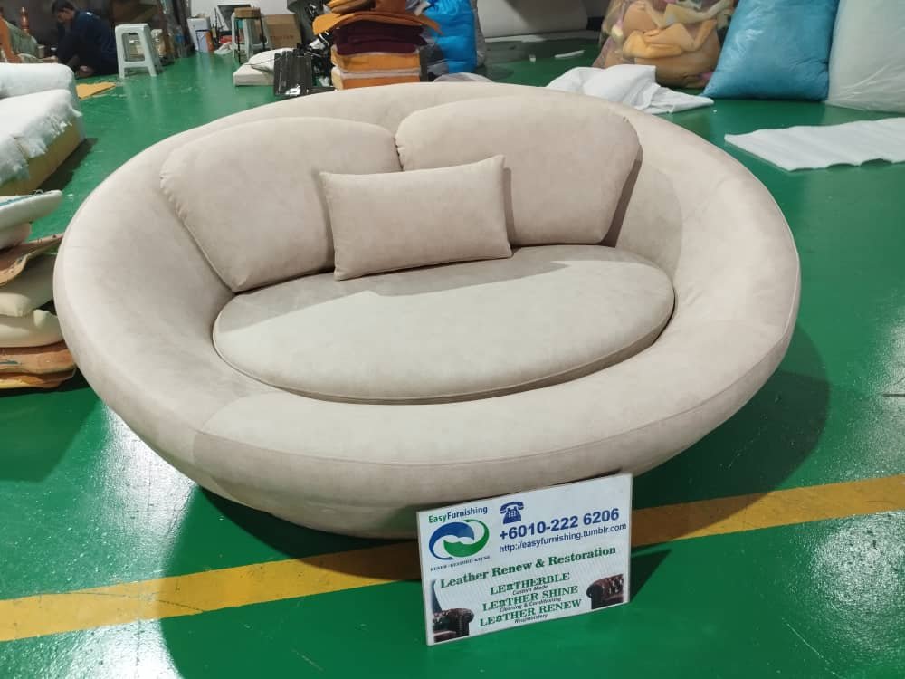 Completed sofa upholstery project 30