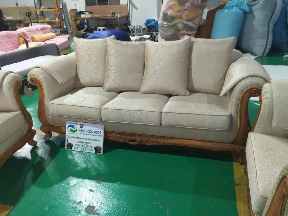 Completed sofa upholstery project 36