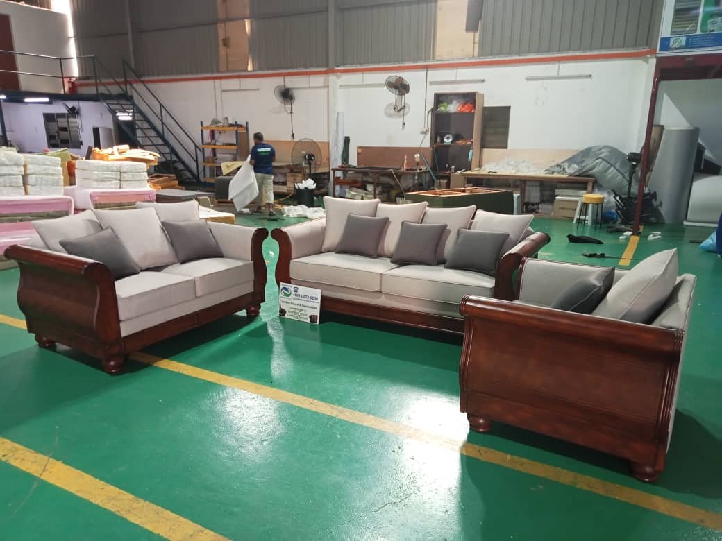 Completed sofa upholstery project 41